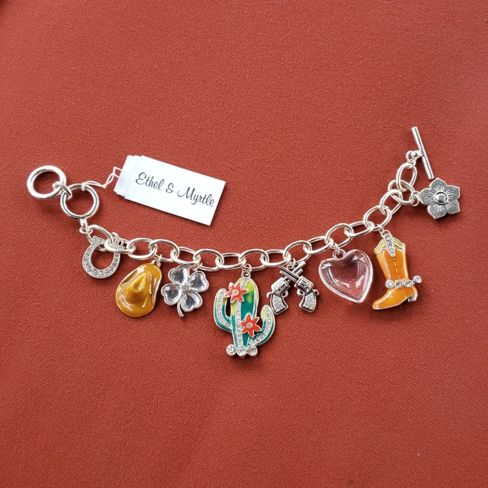 Ethel & Myrtle Cowgirl Charm Bracelet
